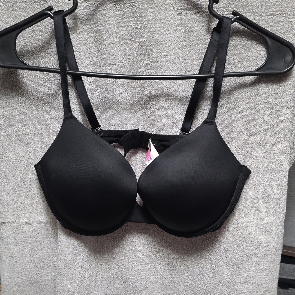 PINK Victoria's Secret Black Underwire Bra